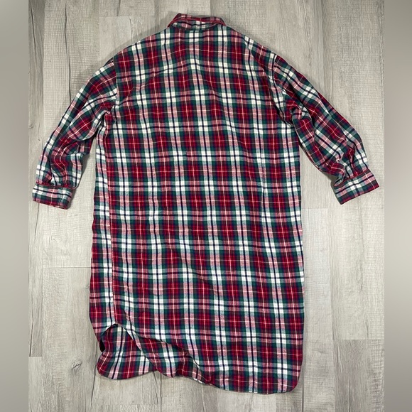 Vintage Disney Winnie The Pooh Pajama 1/4 Button Shirt Womens One Size Check - Picture 9 of 9